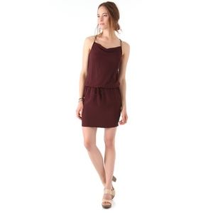 James Perse Criss Cross Back Drawstring Dress